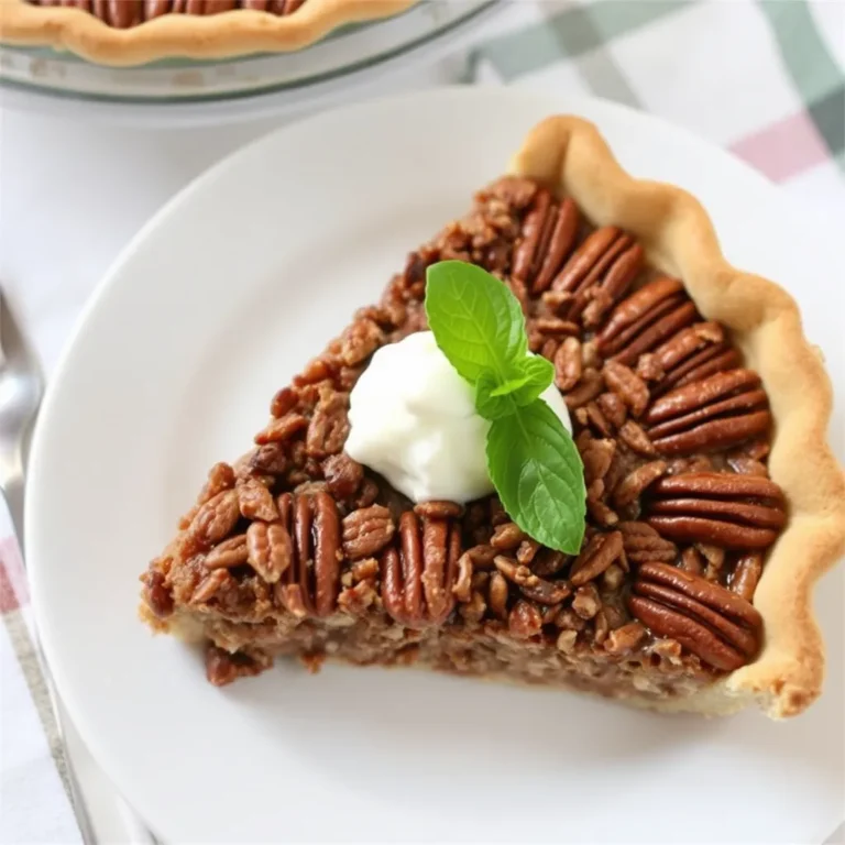 Bourbon Pecan Pie with Caramelized Filling and Pecans