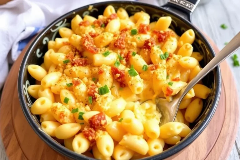 A plate of Tini Mac and Cheese servings in muffin tins, garnished with herbs.