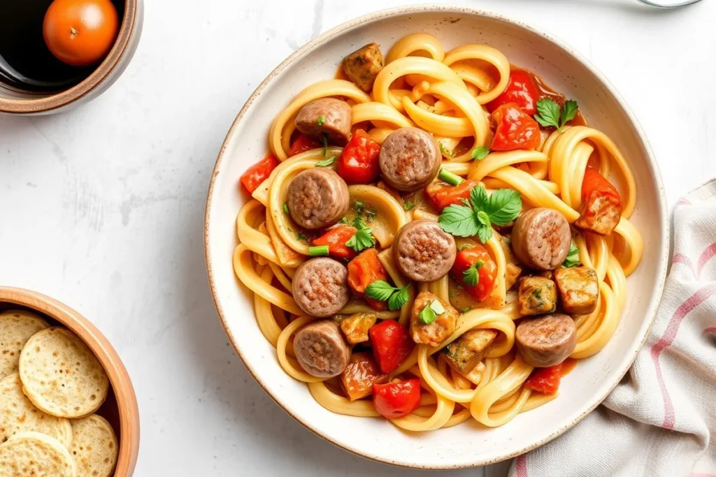 Delicious Pastalaya Recipe featuring sausage and pasta